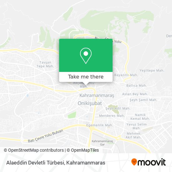Alaeddin Devletli Türbesi map