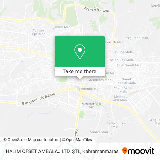 HALİM OFSET AMBALAJ LTD. ŞTİ. map