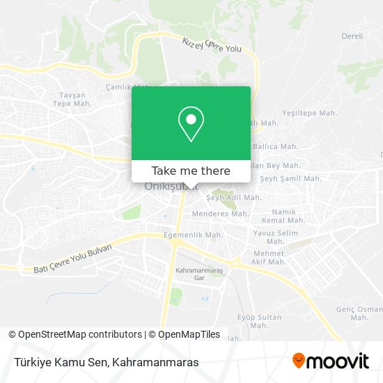 Türkiye Kamu Sen map