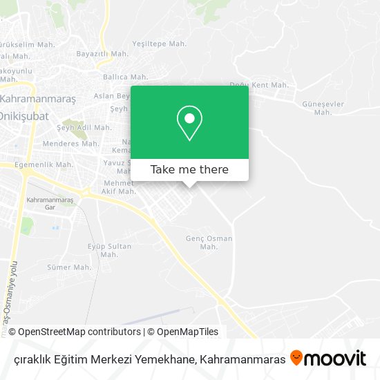 çıraklık Eğitim Merkezi Yemekhane map