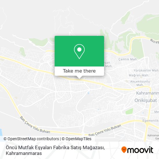 Öncü Mutfak Eşyaları Fabrika Satış Mağazası map