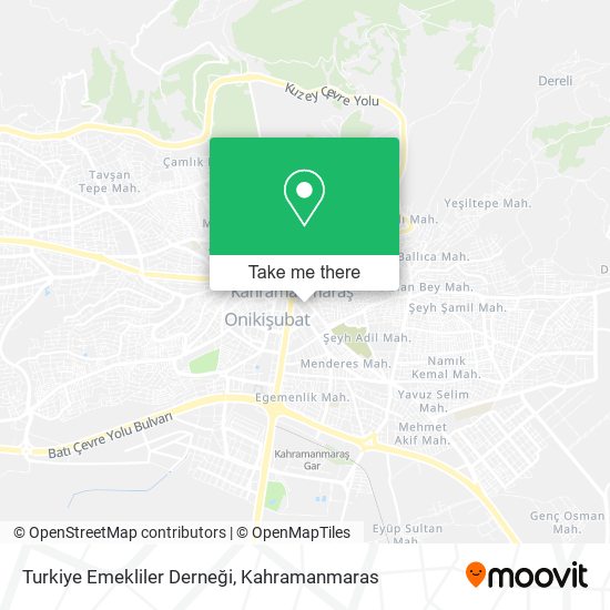 Turkiye Emekliler Derneği map