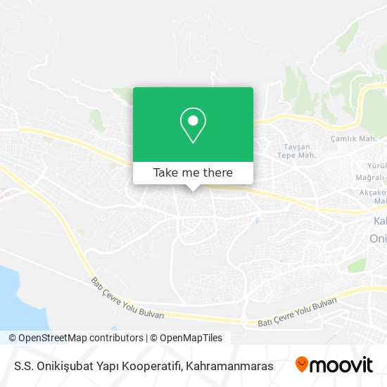 S.S. Onikişubat Yapı Kooperatifi map