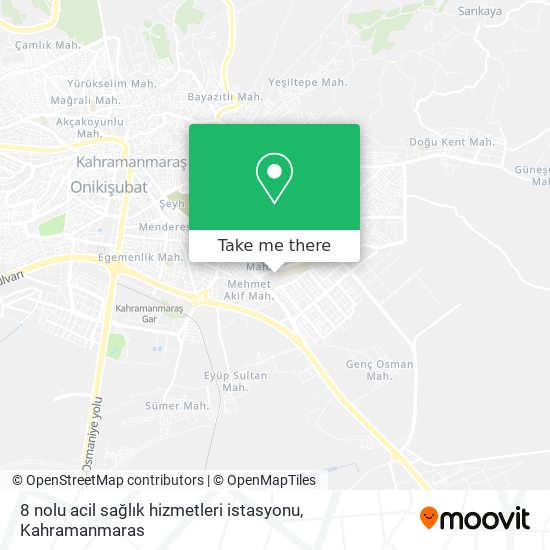 8 nolu acil sağlık hizmetleri istasyonu map