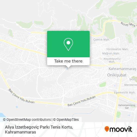 Aliya İzzetbegoviç Parkı Tenis Kortu map