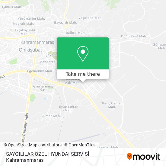 SAYGILILAR ÖZEL HYUNDAI SERVİSİ map