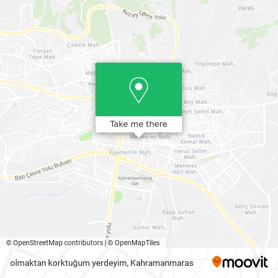 olmaktan korktuğum yerdeyim map