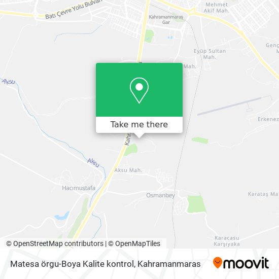 Matesa örgu-Boya Kalite kontrol map
