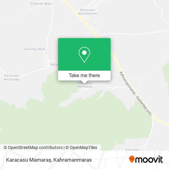 Karacasu Mamaraş map
