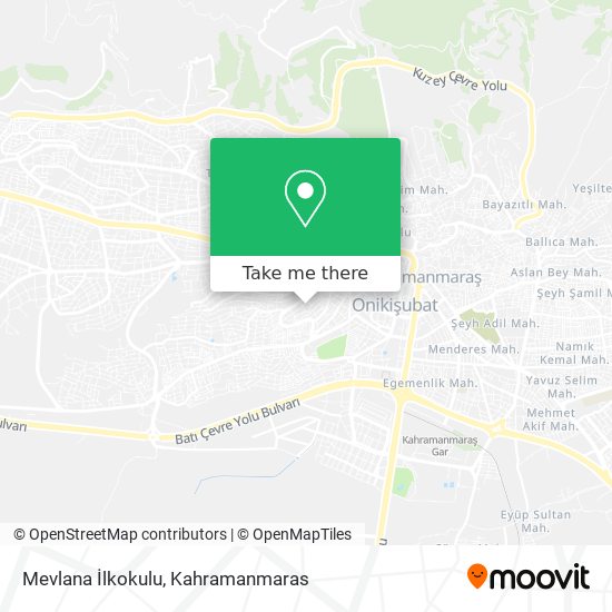 Mevlana İlkokulu map