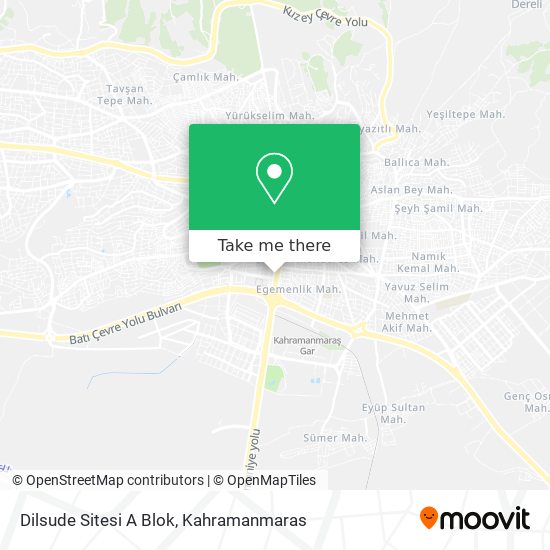Dilsude Sitesi A Blok map