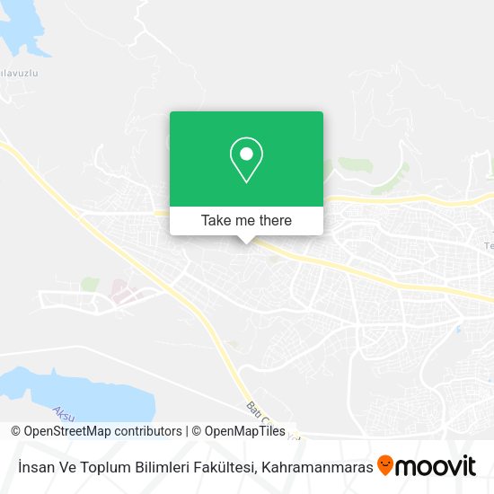İnsan Ve Toplum Bilimleri Fakültesi map