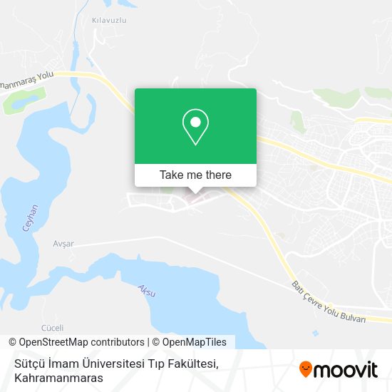 Sütçü İmam Üniversitesi Tıp Fakültesi map