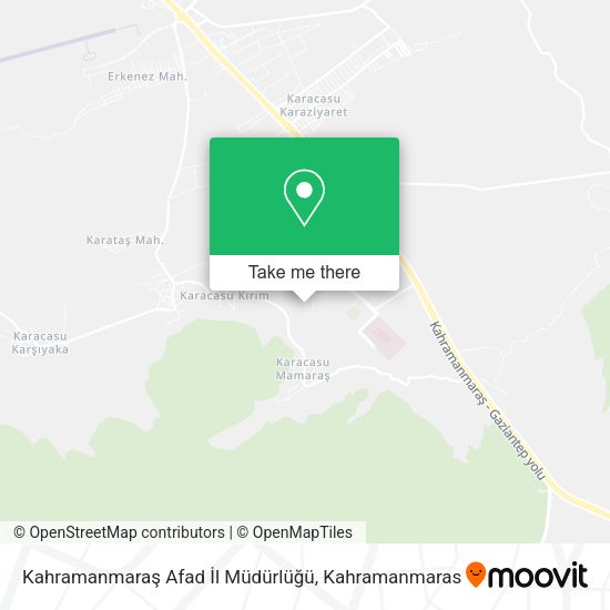 Kahramanmaraş Afad İl Müdürlüğü map