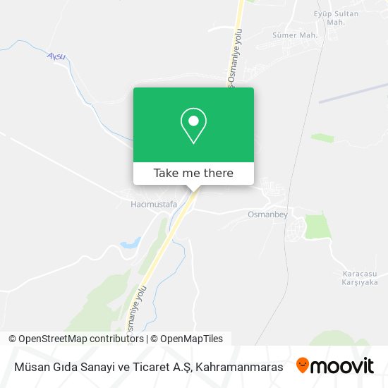 Müsan Gıda Sanayi ve Ticaret A.Ş map