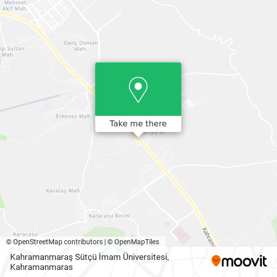 Kahramanmaraş Sütçü İmam Üniversitesi map