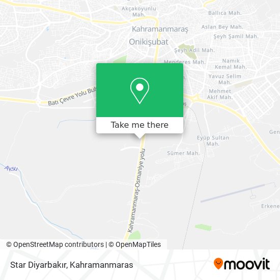 Star Diyarbakır map