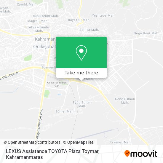 LEXUS Assistance TOYOTA Plaza Toymar map