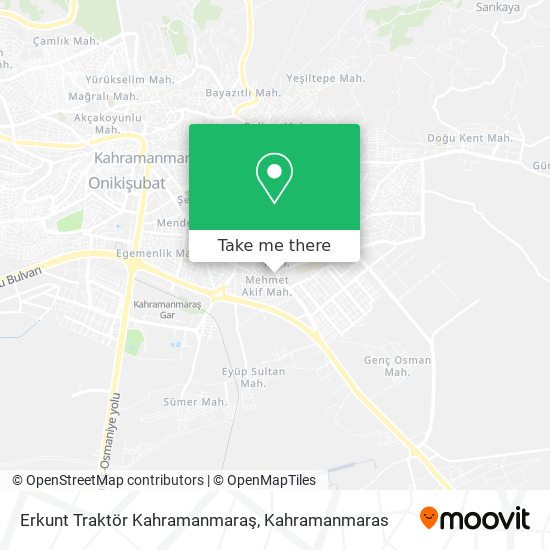 Erkunt Traktör Kahramanmaraş map