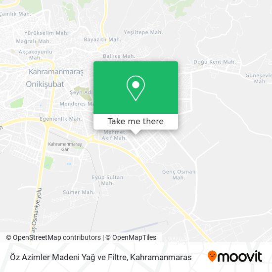 Öz Azimler Madeni Yağ ve Filtre map