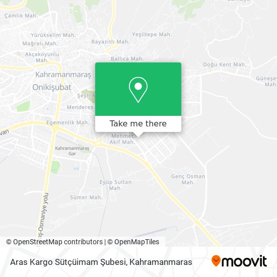 Aras Kargo Sütçüimam Şubesi map