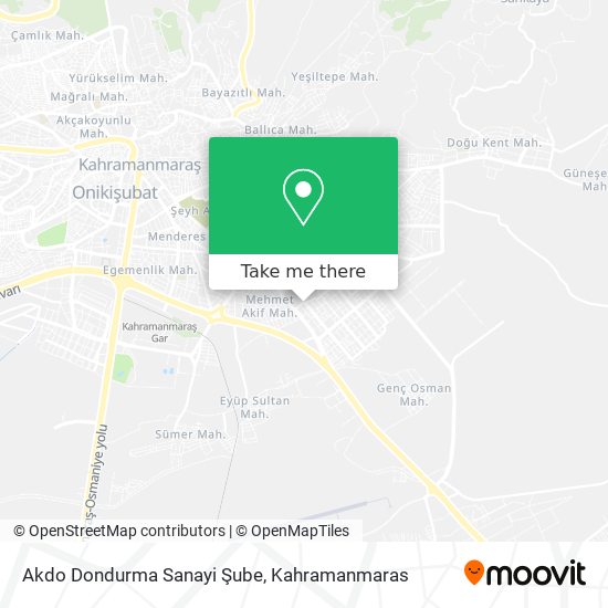 Akdo Dondurma Sanayi Şube map