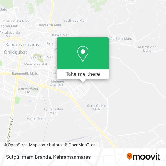 Sütçü İmam Branda map
