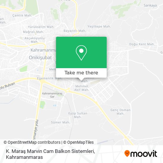 K. Maraş Marvin Cam Balkon Sistemleri map
