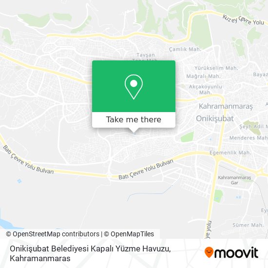 Onikişubat Belediyesi Kapalı Yüzme Havuzu map