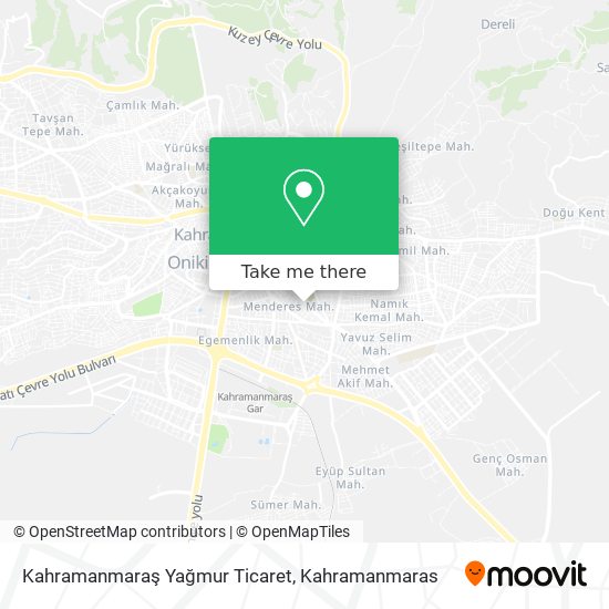 Kahramanmaraş Yağmur Ticaret map