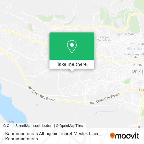 Kahramanmaraş Altınşehir Ticaret Meslek Lisesi map