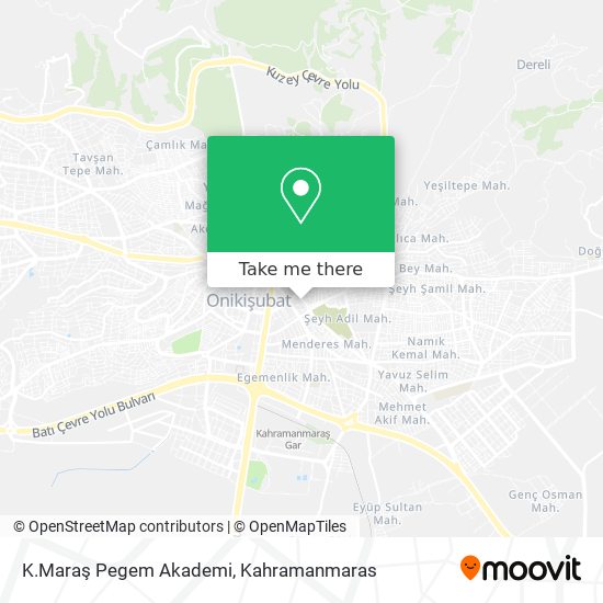 K.Maraş Pegem Akademi map