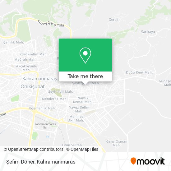 Şefim Döner map