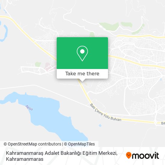 Kahramanmaraş Adalet Bakanlığı Eğitim Merkezi map