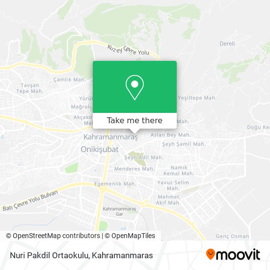 Nuri Pakdil Ortaokulu map