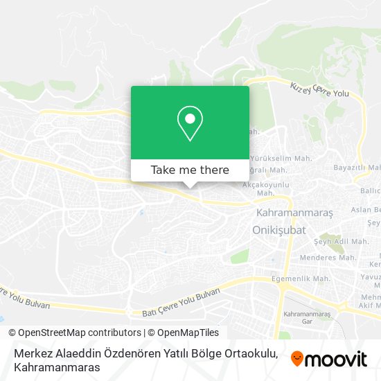 Merkez Alaeddin Özdenören Yatılı Bölge Ortaokulu map