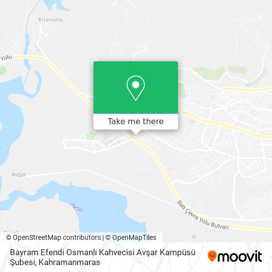 Bayram Efendi Osmanlı Kahvecisi Avşar Kampüsü Şubesi map