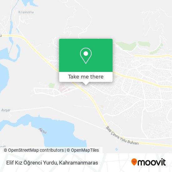 Elif Kız Öğrenci Yurdu map