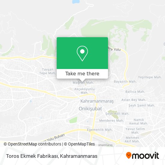 Toros Ekmek Fabrikası map
