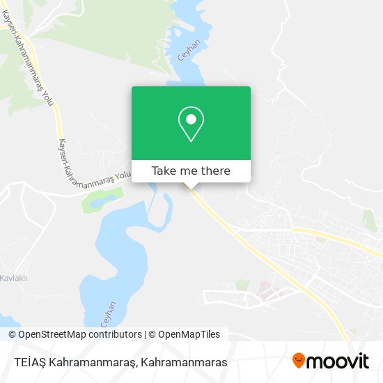 TEİAŞ Kahramanmaraş map