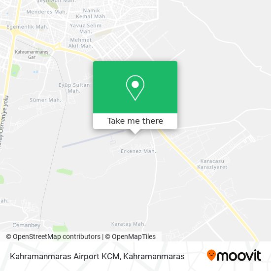 Kahramanmaras Airport KCM map