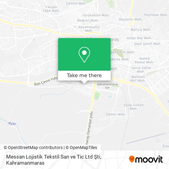 Messan Lojistik Tekstil San ve Tic Ltd Şti map