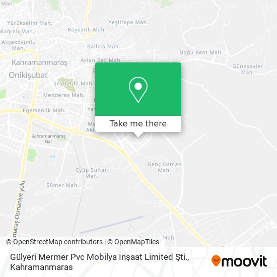 Gülyeri Mermer Pvc Mobilya İnşaat Limited Şti. map