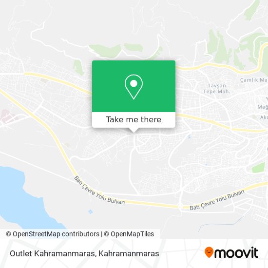 Outlet Kahramanmaras map