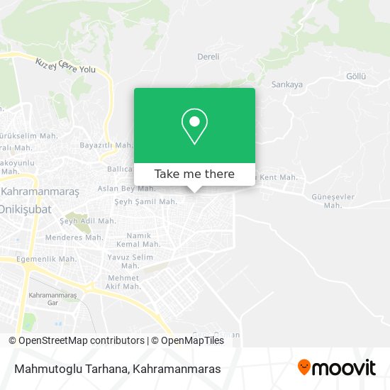 Mahmutoglu Tarhana map