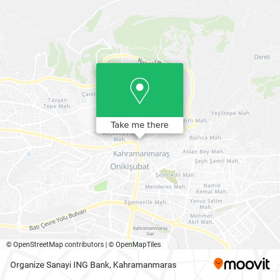 Organize Sanayi ING Bank map