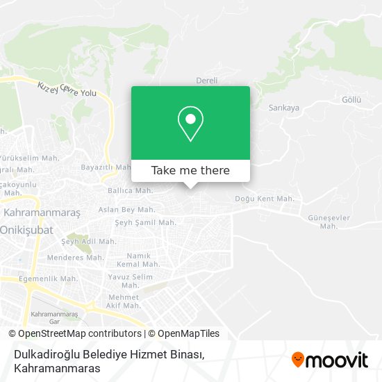 Dulkadiroğlu Belediye Hizmet Binası map