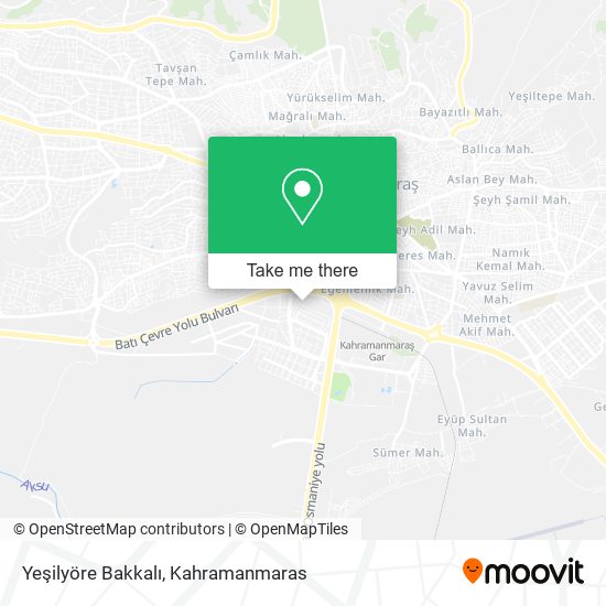 Yeşilyöre Bakkalı map
