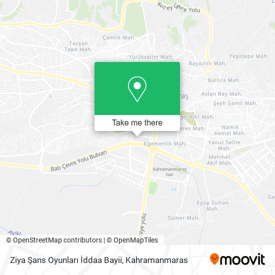 Ziya Şans Oyunları İddaa Bayii map