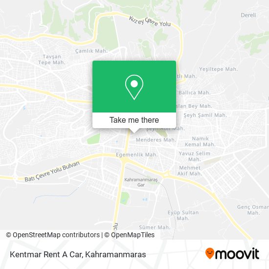 Kentmar Rent A Car map
